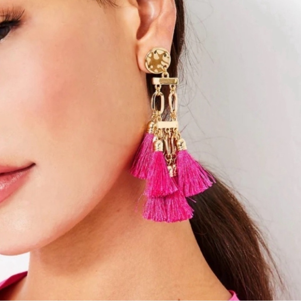 Lilly Pulitzer Boho Safari Chandelier Earrings
